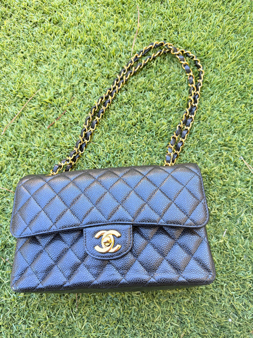 Chanel double flap caviar SMALL