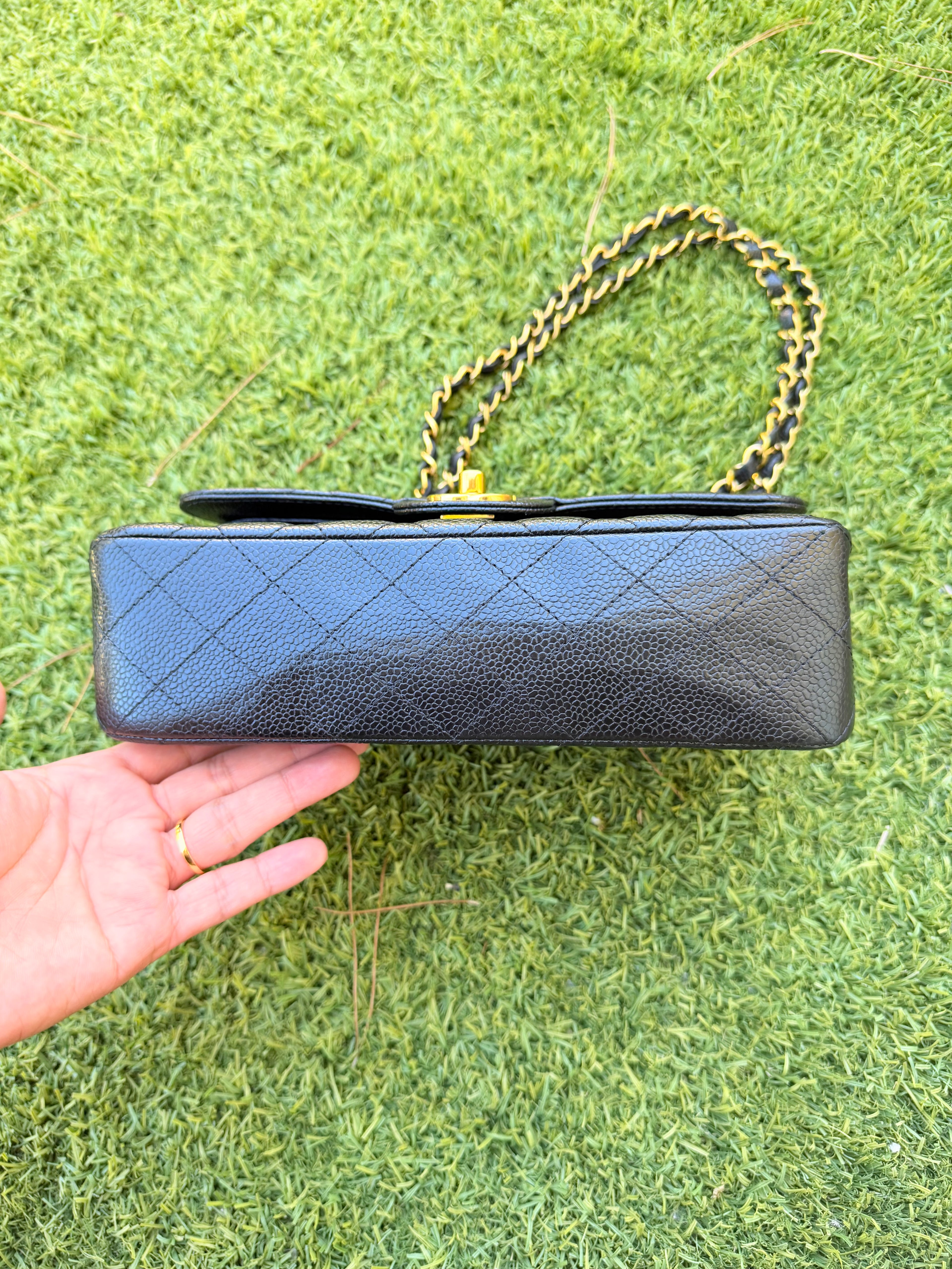 Chanel double flap caviar SMALL