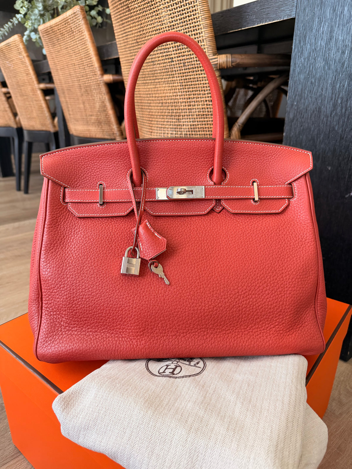 Hermes Birkin 35 togo bicolor